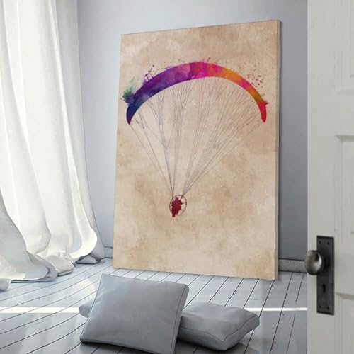 Poster parapente wall art poster scroll canvas painting de 30x45cm
