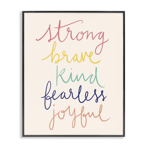 Fearless Motivational Rainbow, 24 x 30 Inch Framed Giclée Print