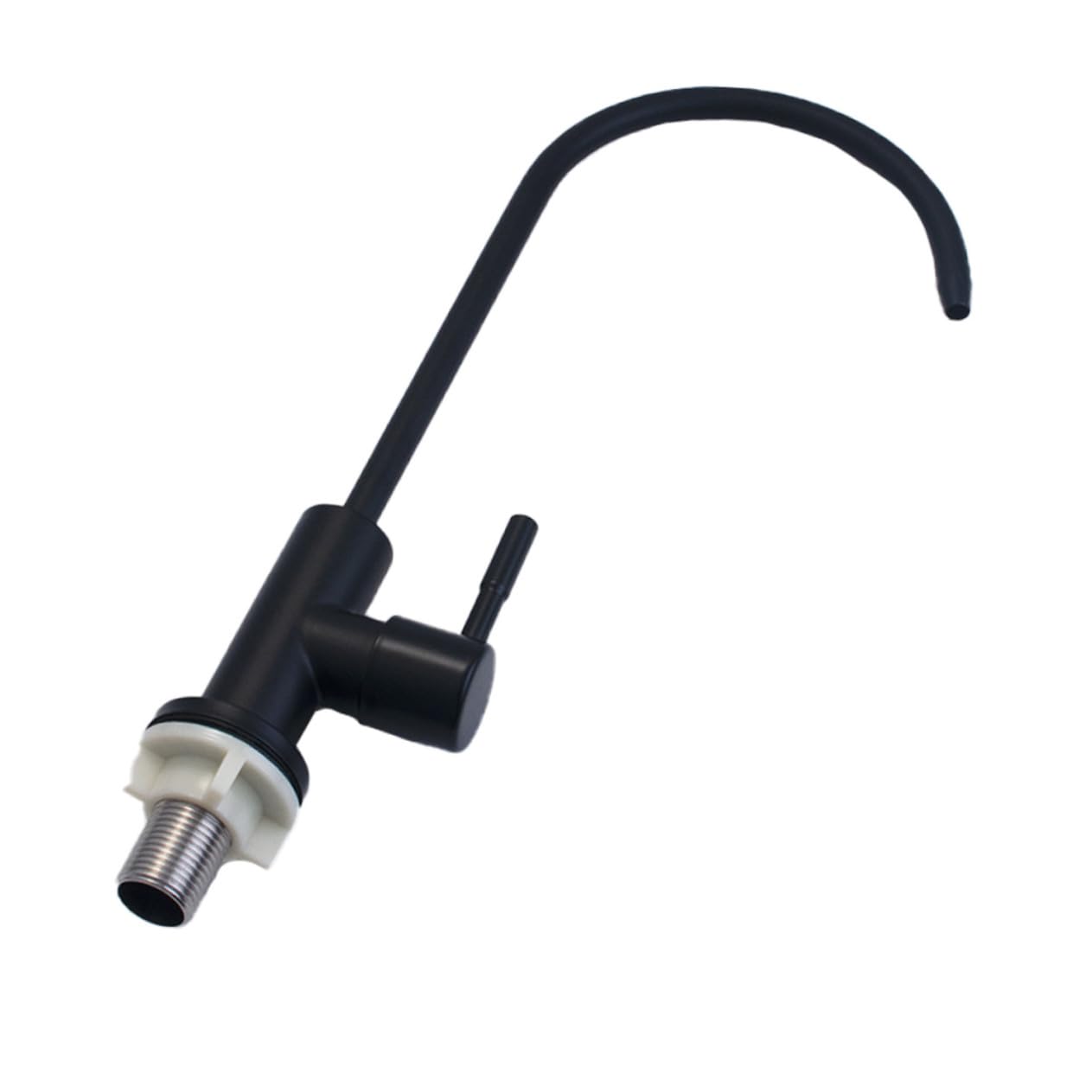 Robinet cuisine rotatif inox 304 noir pour eau potable pure domestique
