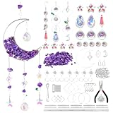 Sonnenfänger-Sets für – innovatives Design, elegant, leicht, stabil, kompakt, Herstellung, DIY, glänzender Fänger, Mondform, 300-teilig, Dekoration | vielseitig einsetzbar, für den Innen- und