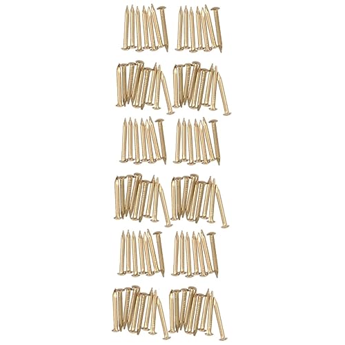 CHILDWEET 600 Pcs Clavos de Latón para Tapicería y Proyectos Decorativos miniatura 1