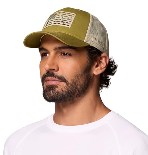Image of Columbia PFG Fish Flag Mesh Snapback