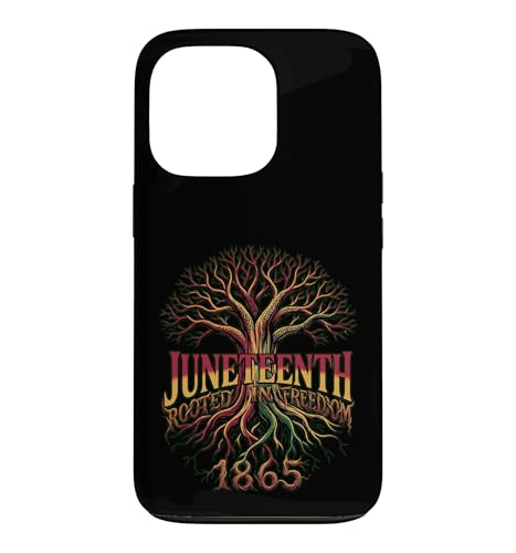 Juneteenth Rooted In Freedom 1865 �p���A�t���J���c���[�O���t�B�b�N �X�}�z�P�[�X iPhone 13 Pro �p