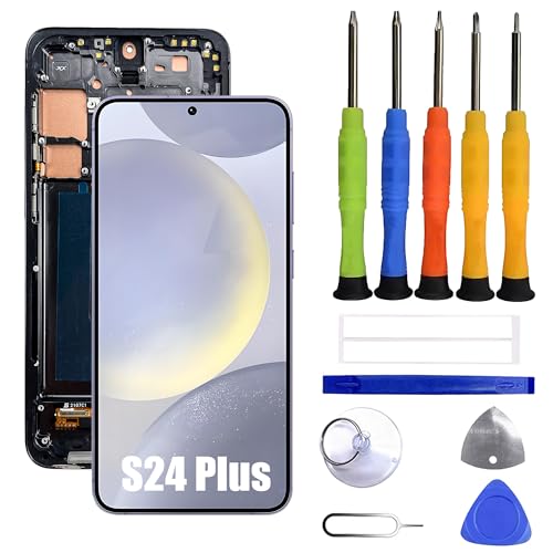 Écran LCD pour Samsung S24 Plus avec fonction anti-traces de doigts et kit complet