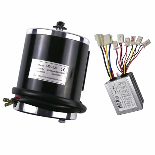 36V 500W DC Brush Motor with Controller – 2400RPM, 11T