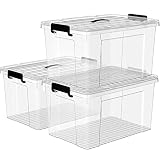 Hochwertiger Kunststoff - Cetomo's Kunststoff-Klickverschluss-Aufbewahrungsbox hilft, alle Ihre Gegenstände sicher aufzubewahren, mit haltbarem Polypropylen-Material