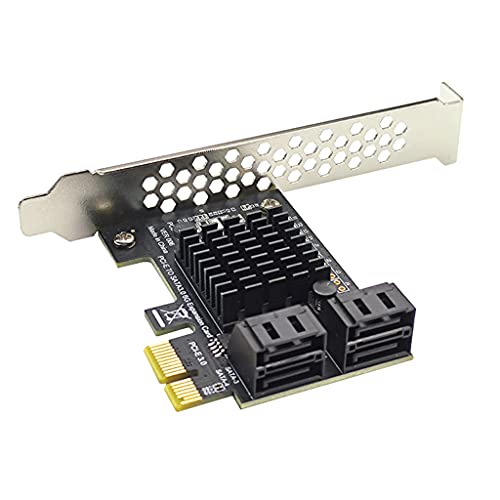 Adaptateur PCIe 4 ports ASM1064 pour extension carte contrôleur SATA III