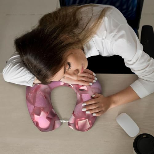 Almohada de viaje de espuma viscoelástica negra ajustable miniatura 7