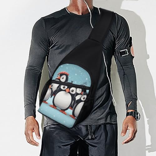 Bolso bandolera casual pingüinos para senderismo viaje miniatura 7