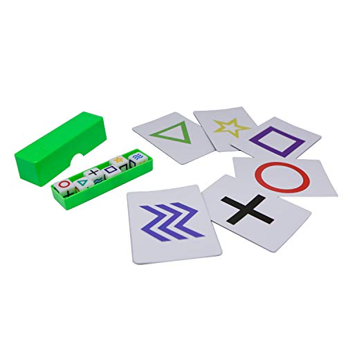 kingmagic Prediction Dices ESP DICE Tube + Marked E.S.P Cards Mind Reading DIE Box New Mental Magic Trick