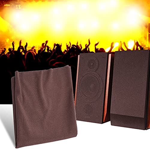 Speaker Grill Cloth Speaker Fabric Chemical Fiber Cloth 1.7Mx0.5M Dustproof Protective Speaker Grill Cloth Stereo Gille Fabric Speaker Mesh Cloth Black (Brown) #TOP3