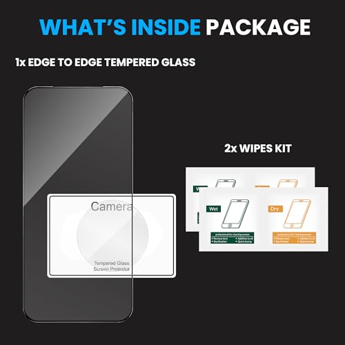 Image of FIRST MART Military-Grade Tempered Glass for Vivo X300 Pro With Clear Camera Lens Protector & Installation Kit | Edge to Edge Coverage, Case Friendly, Anti-Scratch | Crystal Clear