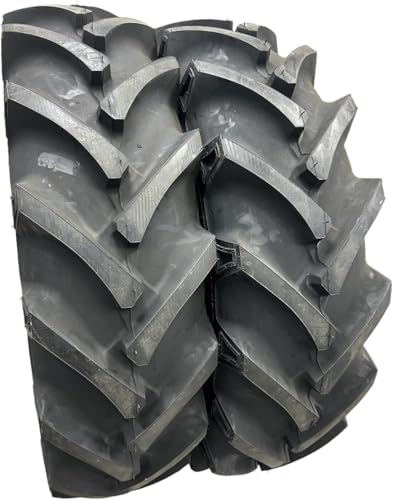 JUSTUBES.COM 13.6-24 R1 Lug Tires, 8 Ply Tubeless, Agricultural Tractor, Set of...