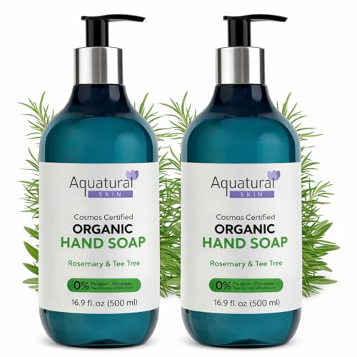 Rosemary Liquid Hand Soap, Natural Scent, 16.9 Fl Oz, Pack of 2