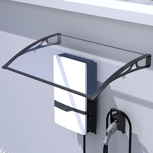 Auvent portes d'entrée polycarbonate - Abri solaire ultra résistant contre pluie et neige