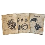 Alien, Xenomorph progression aged printed sketch book pages, Halloween Prop