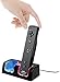 GPCT Wii Remote Dual Charger Dock With 2 Rechargeable Batteries & Docking Station + LED Lights For Wii Remote Control (Nintendo Wii (Black/1 Pack))