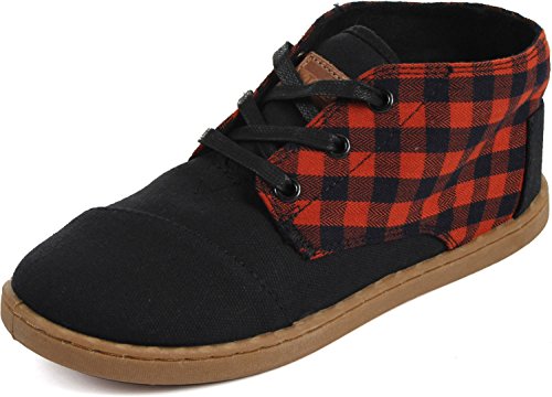 TOMS - Youth Mid-Top Paseos Shoes, Size: 13.5 M US Little Kid, Color: Rust Flannel