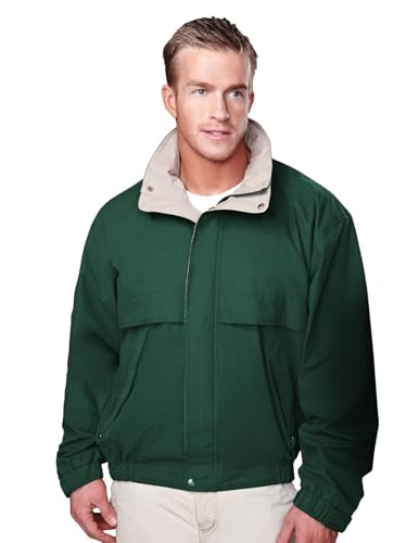 AFC Men's Poplin Jacket Concealed Hood Water Resistant Coat Big & Tall Sizes