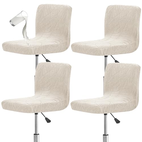 Image of Chair Covers Bar Stool Cover 4pc Bar Chair Cover Swivel Bar Stool Slipcover | Waterproof Counter Height Bar Stool Cover High Back Chair Cover Counter Stool Bar Chair Covers for Kitchen Pub Dining Room,10