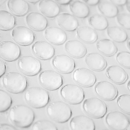 Clear Self-Adhesive Sound Dampening Rubber Jelly Buttons for Providing Non-Slip Non-Scratch Surface, Home Improvement, Bathroom, Kitchen. (8.5mm) Sheet of 100
