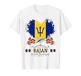 Barbados Flag Outfit Idea for Women & Novelty Bajan Roots T-Shirt