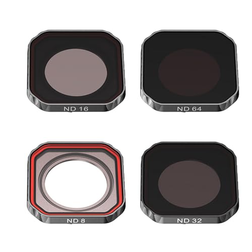 4in1 ND8-ND64 Filtro Lente In Lega Alluminio Per ACEPRO2 Impareggiatura E Sistemi Montaggio Rapido Resistenti Ai Graffi Multipli Per Le Telecamere Sportive