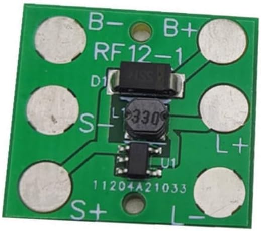 1.2V Solar Lawn Light Circuit Board - Automatic Solar Controller with Photosensitive Switch for Solar LED String Lights, 20x18.5mm Green