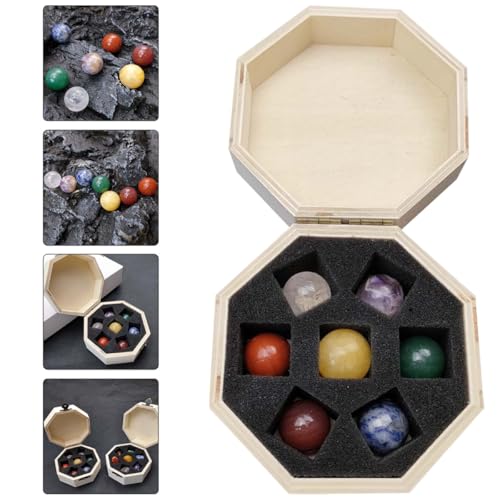 Piedras naturales detalladas en pack de 7 unidades para regalar en inauguraciones de casa y Navidad 6