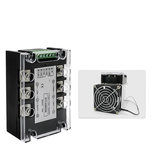 Régulateur de puissance triphasé 380V thyristor 25A avec dissipateur