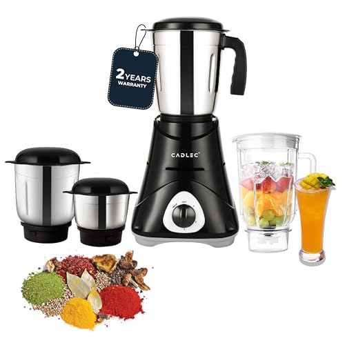 Cadlec MixWell 4 Jar 750 Watt Mixer Grinder | High-Power Juicer, ...