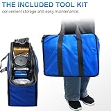 Generic 500W Cordless Airless Spraying Machine, 1.1L/Min High Pressure Paint Sprayer with 21V Lithium Battery, 6-Speed Adjustable/1.2L Hopper/15MPa Max Pressure, Blue Handheld Paint Sprayer - Image 6