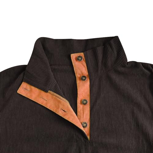 Sudadera de manga larga para hombre sin capucha y con cuello clásico 4