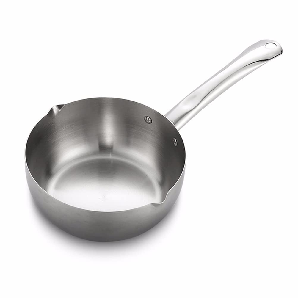 Antihaftbeschichteter Edelstahl-Milchtopf, 22 cm, dicke heiße Milch und Butter, zum Kochen von Instant-Nudeln und Suppen, Küchenzubehör für Hobbyköche