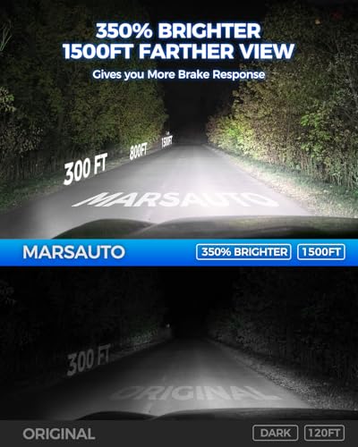 Image of Marsauto D3S HID Bulbs, 6000K Cold White, Xenon D3S HID Bulb, 3500 Hours Longevity, Waterproof Design, 5 Minutes Installation, Pack of 2