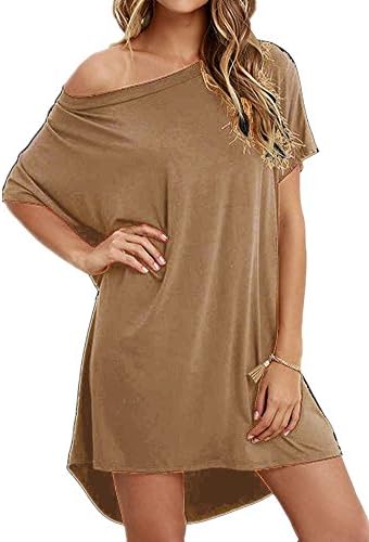 Women Loose T Shirts Home Short Shirt Mini Dresses Tops