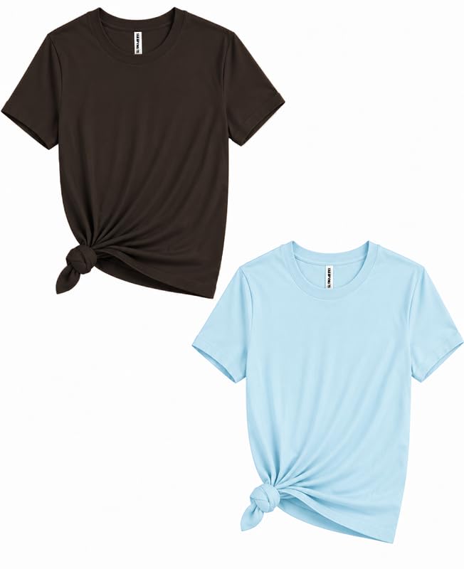 Image of Sleepynuts Women's Plain Round Neck Regular Fit Half Sleeve Cotton T Shirt