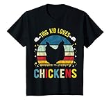 Kids This Kid Loves Chickens Boys and Girls Chicken Gift T-Shirt
