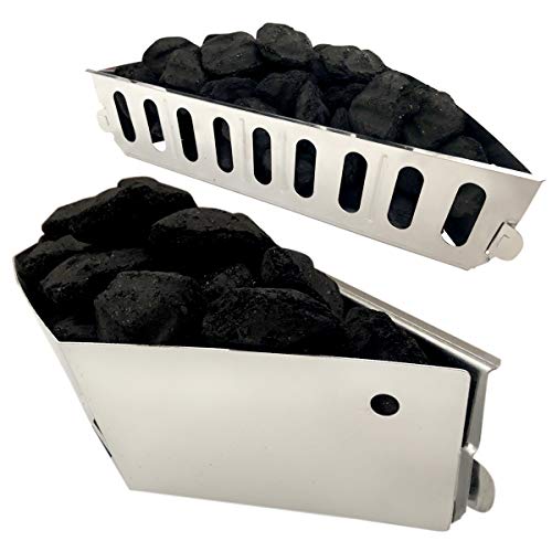 image for GRILLVANA Stainless Steel Charcoal Basket- BBQ Grilling Accessories fo