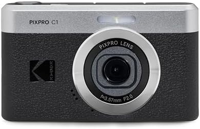 KODAK PIXPRO C1 13MP Compact Digital Camera, 26mm Fixed Lens, Black Alternate view