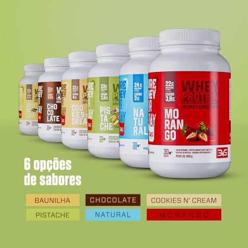 3VS Nutrition Whey 100% Concentrado 900g Sabor Pistache