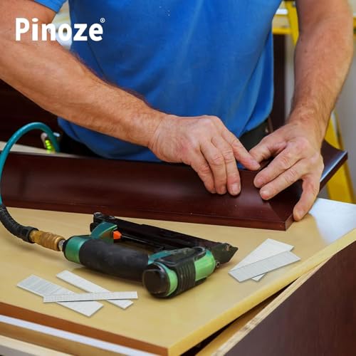 Image of PINOZE 18 Gauge Brad Nails Galvanized, 1300-Count (2 inch, 1-1 /2 inch, 1-1 /4 inch, 1 inch, 5 /8 inch) 18GA Nail Gun Nails Assorted and Small Finishing Nails Assortment for Pneumatic, Electric Brad Nailer Gun