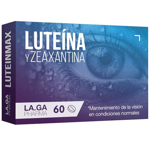 Luteina con Zeaxantina Ojos, 60 Comprimidos para 2 Meses de Tratamiento. Vitaminas Para la Vista con Luteina, Zeaxantina, Vitamina E, A, B12, Extracto De Arandano, Y Zinc. Luteina con Zeaxantina Ojos