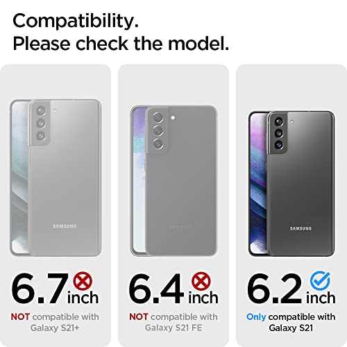 Spigen Liquid Air [Military Grade] Designed for Galaxy S21 Case (2021) - Matte Black