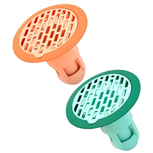 LALAFINA 2Pcs Multi Purpose Shower Preventers Wear Household Drain Plugs for Kitchen and Bathroom Seal Preventer Easy to Use and Clean