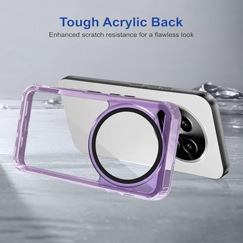 Image of Zapcase Back Case Cover for Realme 14 Pro Lite 5G | Compatible for Realme 14 Pro Lite 5G Back Cover | Case Cover with Camera Protection | (TPU + PC | Translucent Purple)