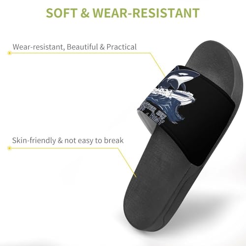 Killer Whale Whatever Sinks Your Boat Shower Slippers for Women Men Casual Non-Slip Slide Sandals Beach Bathroom Shoes3