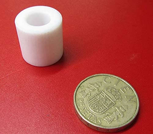 Acetal Spacer, Unthreaded, 3/8" Screw Size x .750" OD x .380" ID x .750" Length, 5 Pcs.