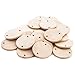 Round 1-1/2 inch Real Wooden Board Tags - Circular Wooden Tags For Birthday Boards, Chore Boards or other Special Dates - Bag of 100