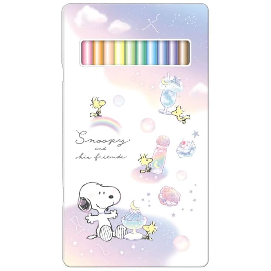 スヌーピー ミニ色鉛筆 スヌーピーと仲間たち ミニ色鉛筆10色セット 未使用